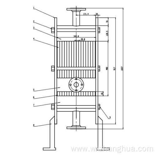 Custom Precision Industrial Silicon Carbide Heat Exchanger